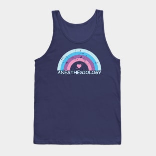 Anesthesiology Rainbow Tank Top